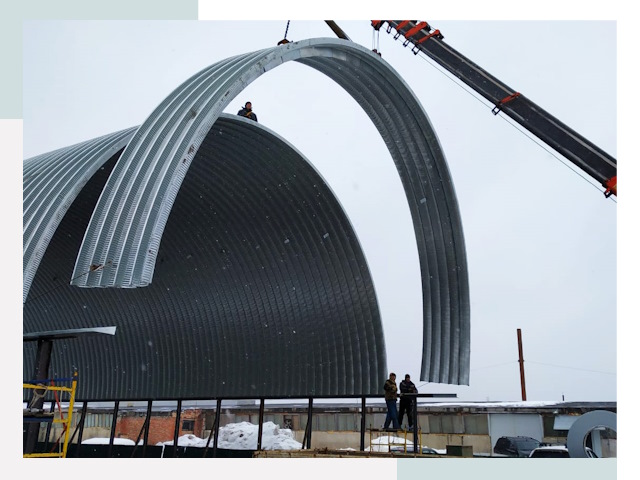 Полукруглые ангары в Туймазы