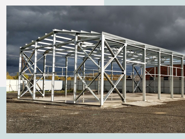 Двускатные ангары в Туймазы от 611 руб. за квадрат