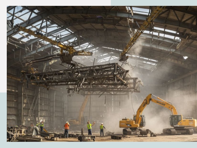 Демонтаж ангаров в Туймазы от 611 руб. за м²