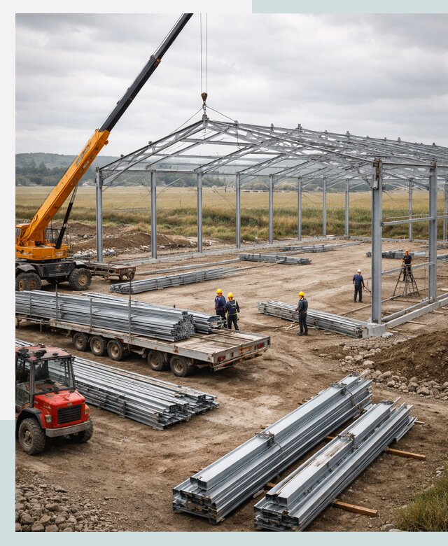 Строительство ангаров для сельхозтехники в Туймазы под ключ