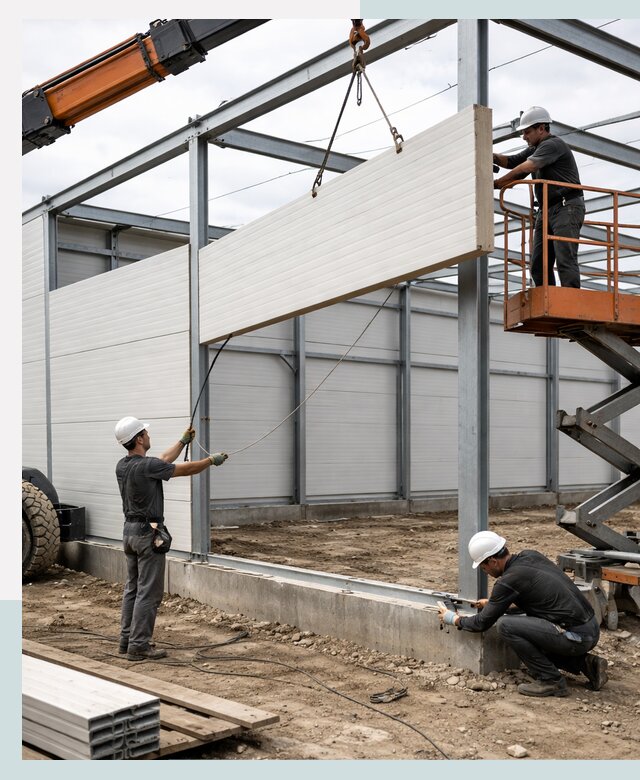 Строительство складов из сэндвич панелей в Туймазы под ключ