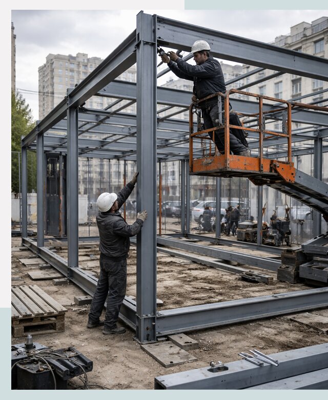 Строительство и монтаж торговых павильонов под ключ в Туймазы